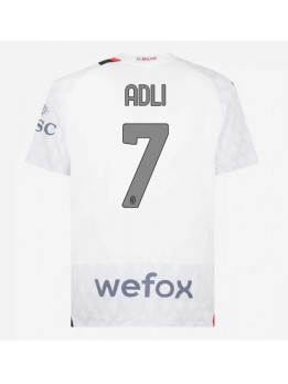 Billige AC Milan Yacine Adli #7 Bortedrakt 2023-24 Kortermet